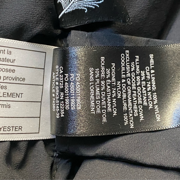 TNA Super Puff Goose Down Jacket NO Hood- XS (fits XS - S) - Picture 15 of 16